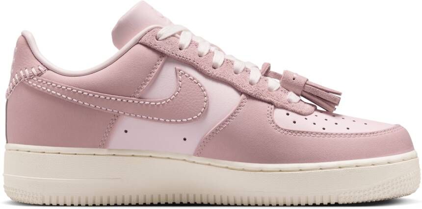 Nike Air Force Sneakers Dames Roze Leer