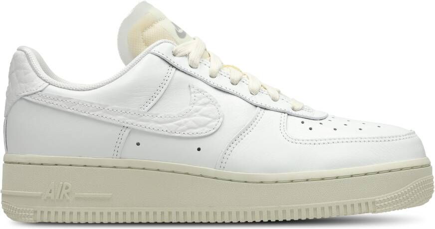 Nike Air Force Dames Schoenen Wit Maat: 36.5 Leer Textil Foot Locker