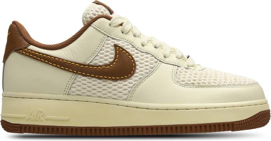 Nike Air Force Heren Schoenen Bruin Maat: 42.5 Leer Foot Locker