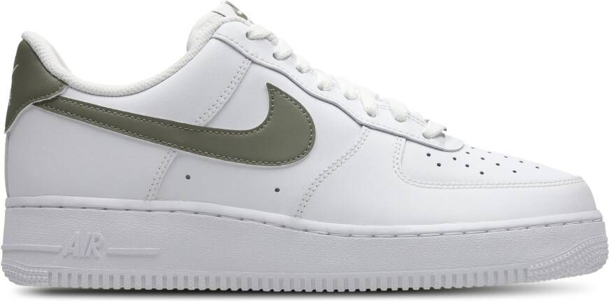 Nike Air Force Heren Schoenen Wit Maat: 40.5 Leer Foot Locker