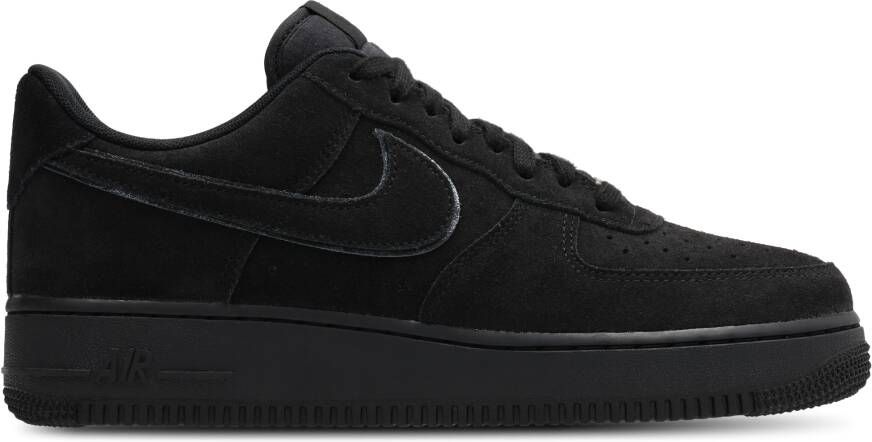 Nike Air Force Sneakers Heren Zwart Mesh Synthetisch