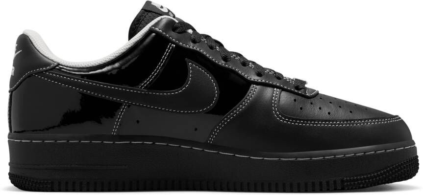 Nike Air Force Heren Schoenen Zwart Maat: 41 Leer Foot Locker