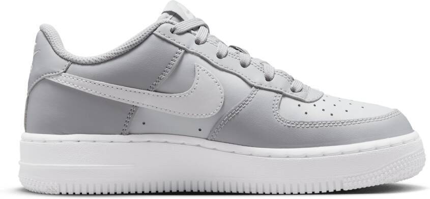 Nike Air Force Unisex Schoenen Grijs Maat: 35.5 Leer Foot Locker