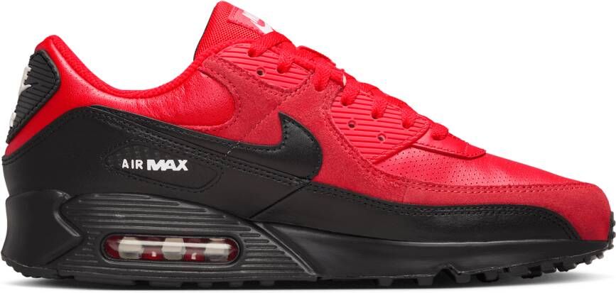 Nike Air Max 90 Heren Schoenen Rood Maat: 40 Mesh Synthetisch Foot Locker