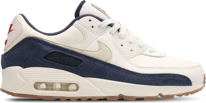 Nike Air Max 90 Sneakers Heren Wit Mesh Synthetisch