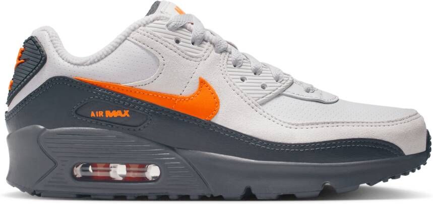 Nike Air Max 90 Kindersneakers Grijs Leer