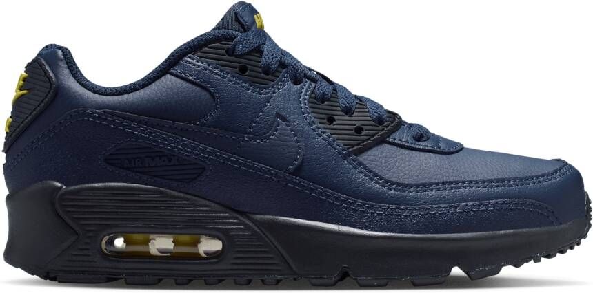 Nike Air Max 90 Kindersneakers Zwart Mesh Synthetisch
