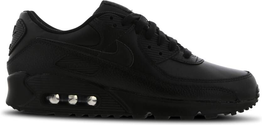 Nike Air Max 90 Heren Schoenen Zwart Maat: 40 Leer Foot Locker