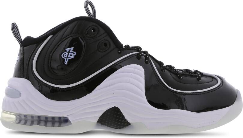 Nike Air Penny 2 Black Patent Football Grey Zwart Heren