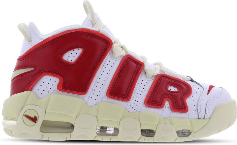 Nike Wmns Air More Uptempo Basketball Schoenen white gym red alabaster lt crimson maat: 37.5 beschikbare maaten:37.5 40 - Foto 4