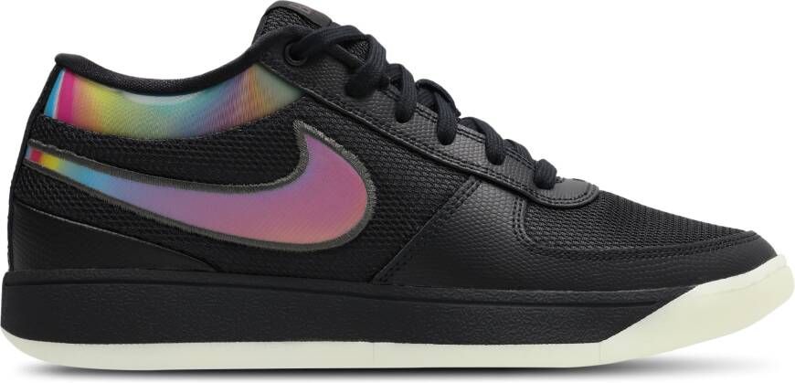 Nike Book 1 Sneakers Heren Zwart Mesh Synthetisch