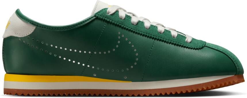 Nike Cortez Sneakers Dames Groen Mesh Synthetisch