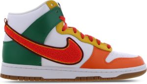Nike Dunk Hi Retro University White Habanero Red Team Red Malachite Schoenmaat 40 1 2 Sneakers DR8805 100