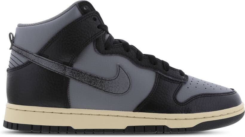 Nike Dunk Hi Retro Prm Basketball Schoenen smoke grey black beach black maat: 41 beschikbare maaten:41