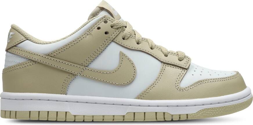 Nike Dunk Unisex Schoenen Beige Maat: 36.5 Leer Foot Locker