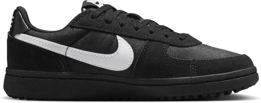 Nike Field General Kindersneakers Zwart Leer