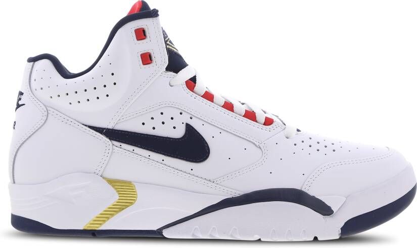 Nike Air Flight Lite Mid White Midnight Navy University Red Schoenmaat 38 1 2 Sneakers DJ2518 102 - Foto 9