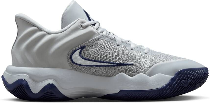 Nike Giannis Immortality 4 Sneakers Heren Grijs Mesh Synthetisch