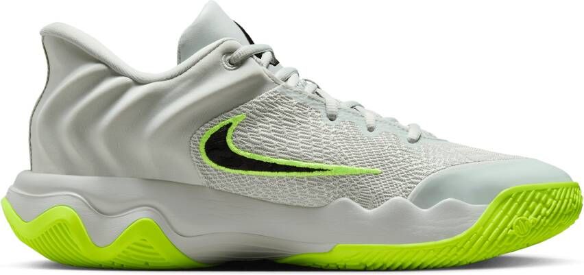 Nike Giannis Immortality 4 Sneakers Heren Grijs Mesh Synthetisch