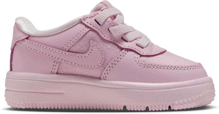 Nike Air Force Babyschoenen Roze Leer