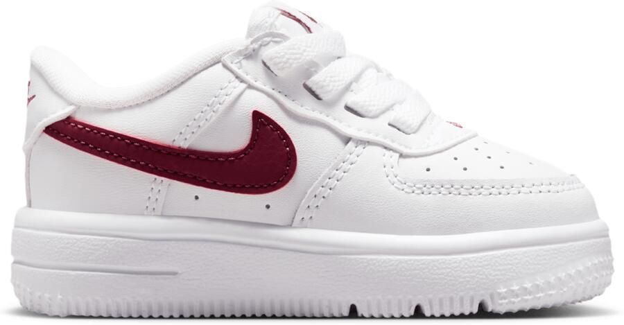 Nike Air Force Babyschoenen Wit Synthetisch Leer