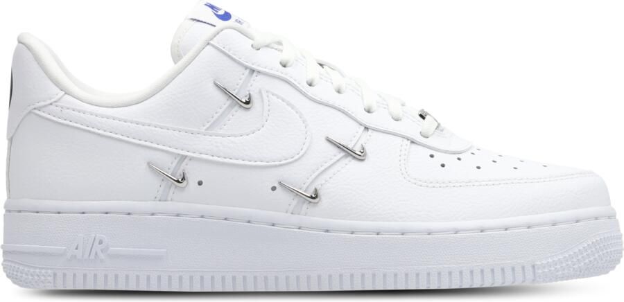`Nike Air Force 1 LX White Metallic Swooshes Sneakers Unisex Wit - Foto 6