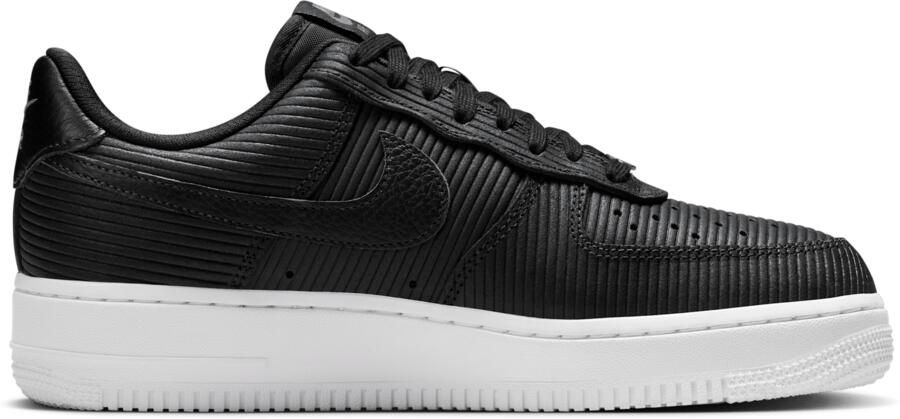 Nike Air Force Sneakers Dames Zwart Mesh Synthetisch