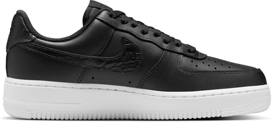 Nike Air Force Sneakers Dames Zwart Mesh Synthetisch