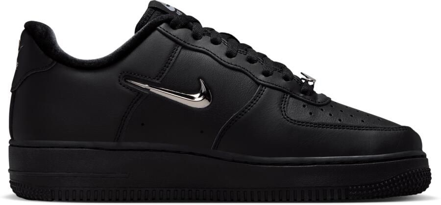 Nike Air Force Sneakers Dames Zwart Mesh Synthetisch