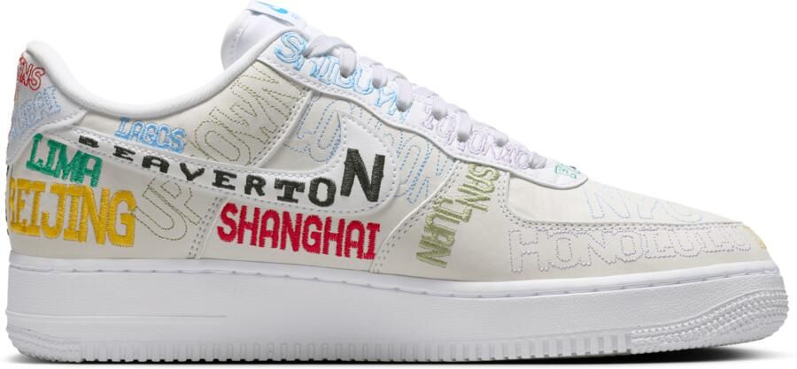 Nike Air Force Sneakers Heren Wit Mesh Synthetisch