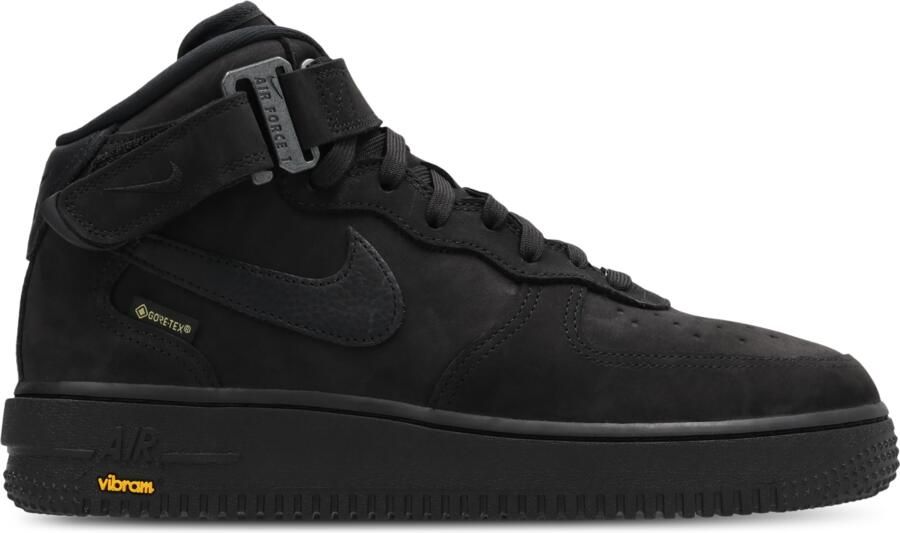 Nike Air Force Sneakers Heren Zwart Mesh Synthetisch