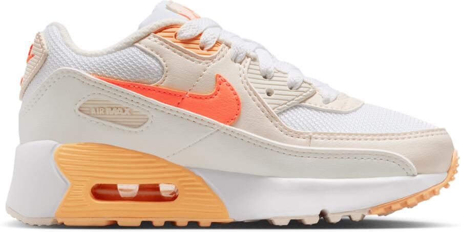Nike Air Max 90 Peuterschoenen Wit Leer Synthetisch