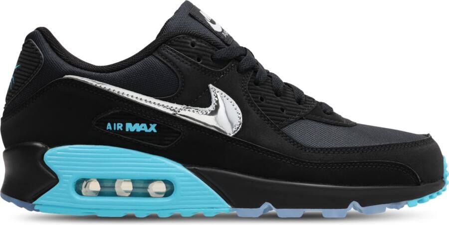 Nike Air Max 90 Sneakers Heren Blauw Mesh Synthetisch