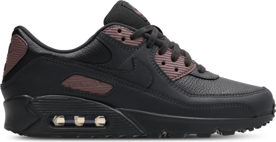 Nike Air Max 90 Sneakers Heren Zwart Mesh Synthetisch