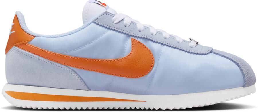 Nike Cortez Sneakers Dames Blauw Mesh Synthetisch