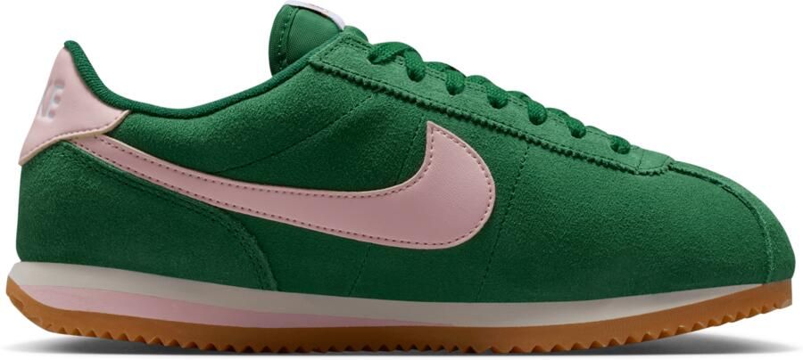 Nike Cortez Sneakers Dames Groen Mesh Synthetisch