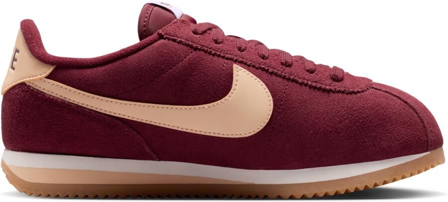 Nike Cortez Sneakers Dames Rood Mesh Synthetisch