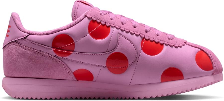 Nike Cortez Sneakers Dames Roze Mesh Synthetisch