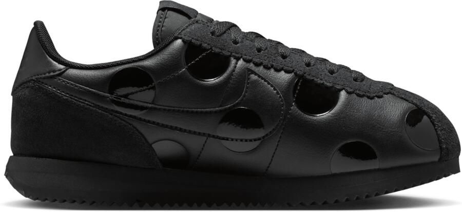 Nike Cortez Sneakers Dames Zwart Mesh Synthetisch