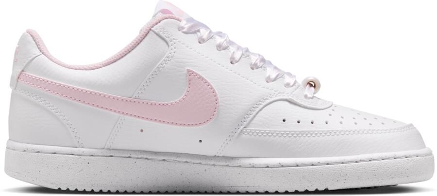 Nike Court Vision Sneakers Dames Wit Mesh Synthetisch
