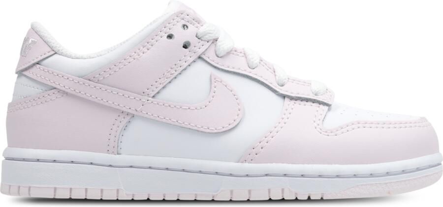 Nike Dunk Low sneakers wit lichtroze