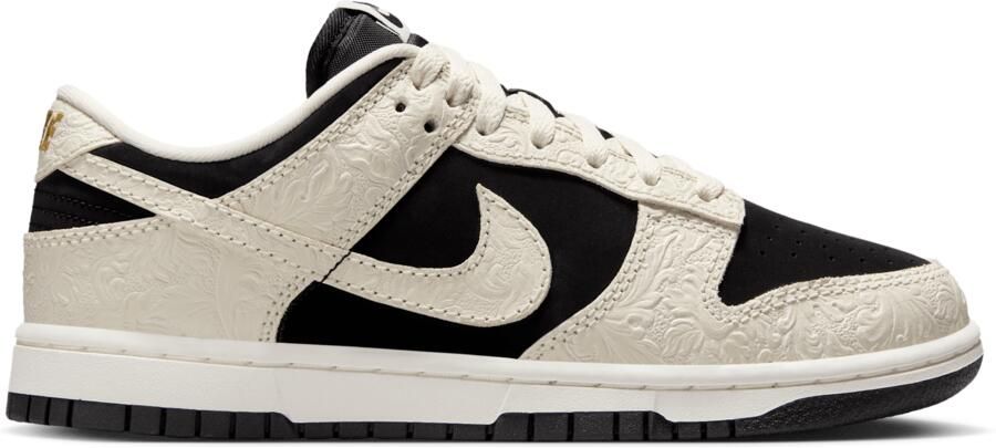 Nike Dunk Sneakers Dames Zwart Mesh Synthetisch