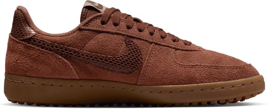 Nike Field General Sneakers Dames Bruin Mesh Synthetisch