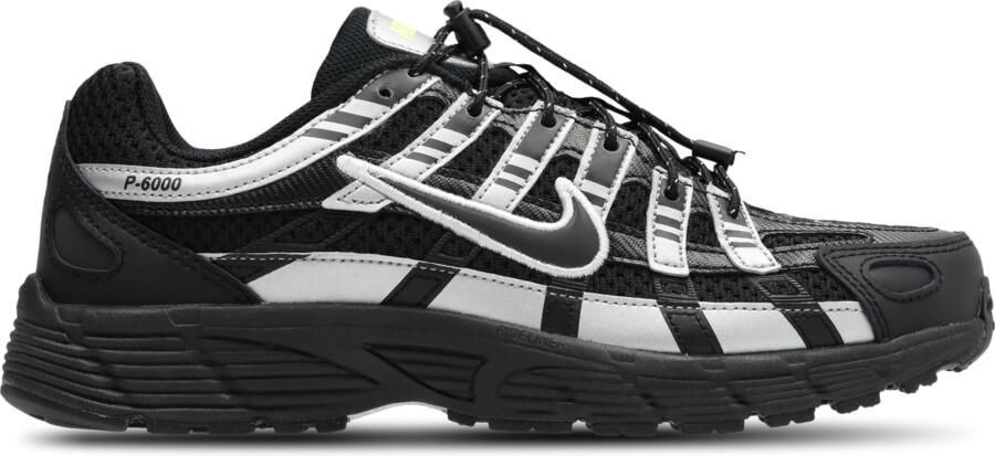 Nike P-6000 Kindersneakers Zwart Leer