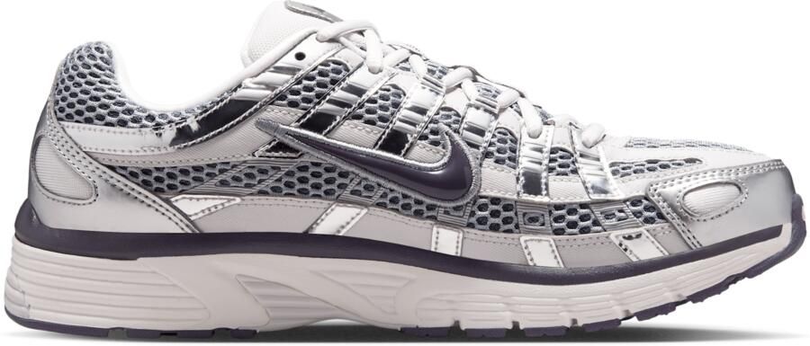 Nike P-6000 Sneakers Dames Grijs Mesh Synthetisch