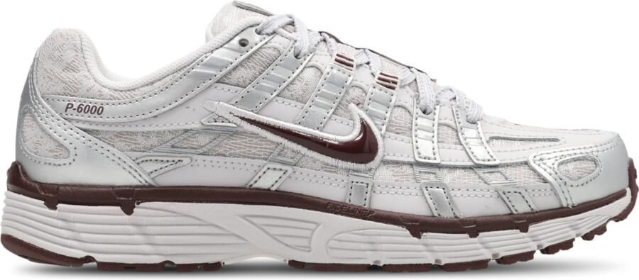Nike P-6000 Sneakers Dames Grijs Mesh Synthetisch