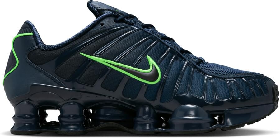 Nike Shox Sneakers Heren Blauw Mesh Synthetisch