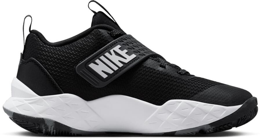 Nike Team Hustle D 12 basketbalschoenen voor kids Zwart