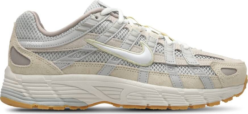 Nike P-6000 Sneakers Dames Grijs Mesh Synthetisch
