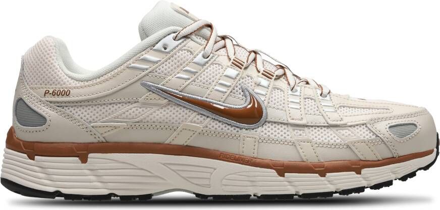 Nike P-6000 Heren Schoenen Beige Maat: 41 Mesh Synthetisch Foot Locker